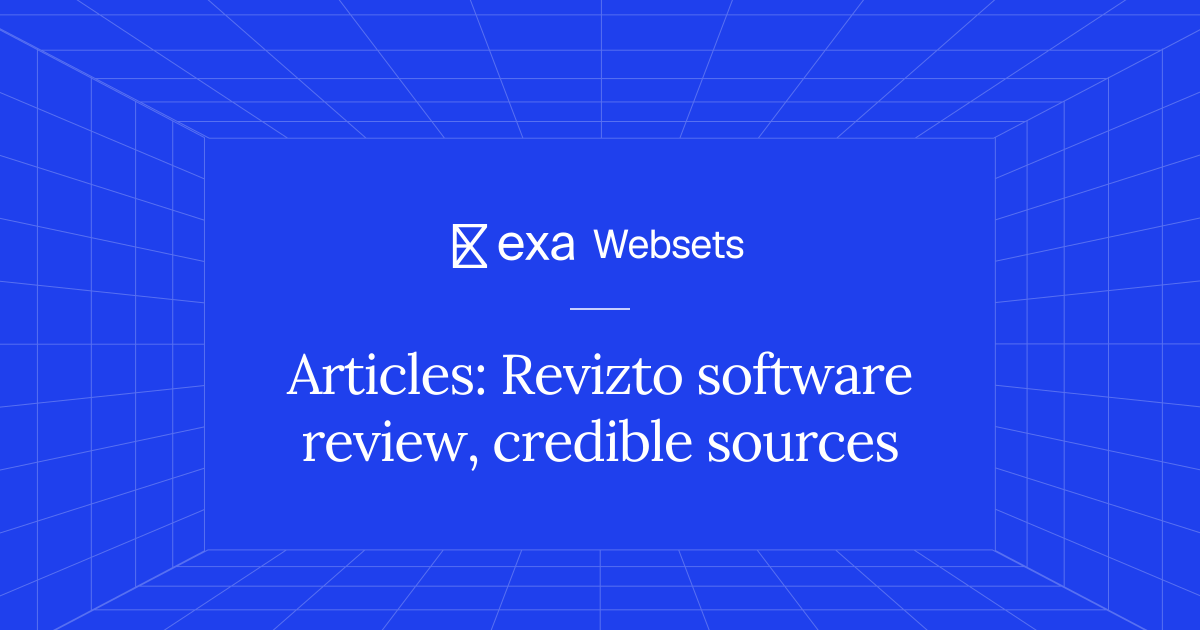 5 Articles: Revizto software review, credible sources | Exa Websets