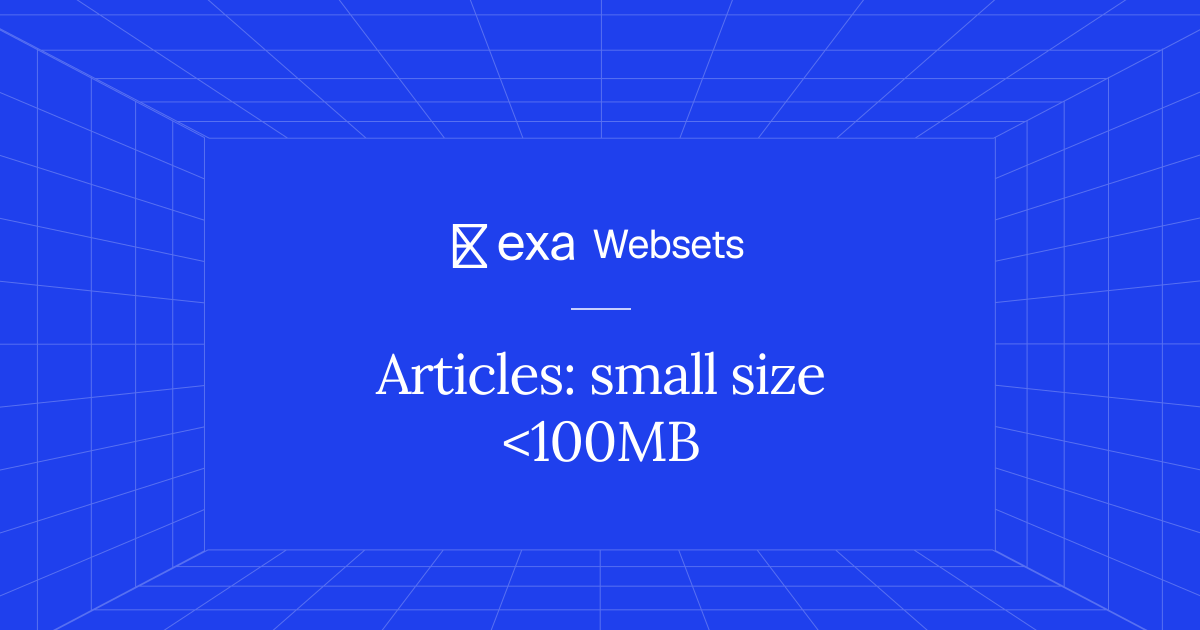 5 Articles: small size