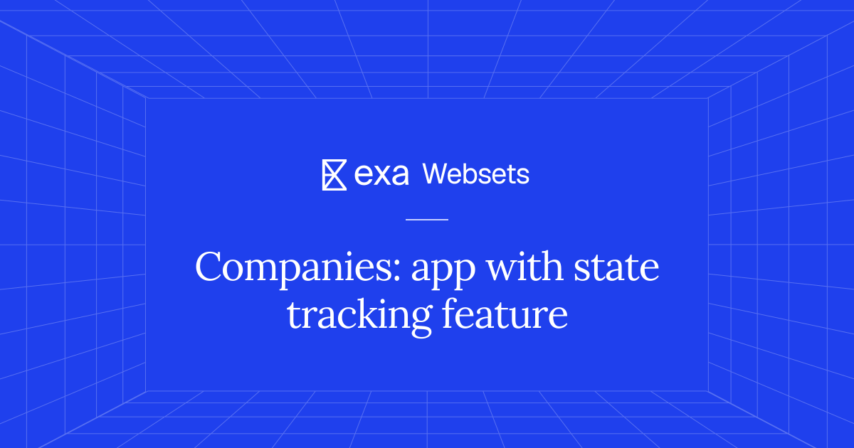 5 Companies: app with state tracking feature | Exa Websets