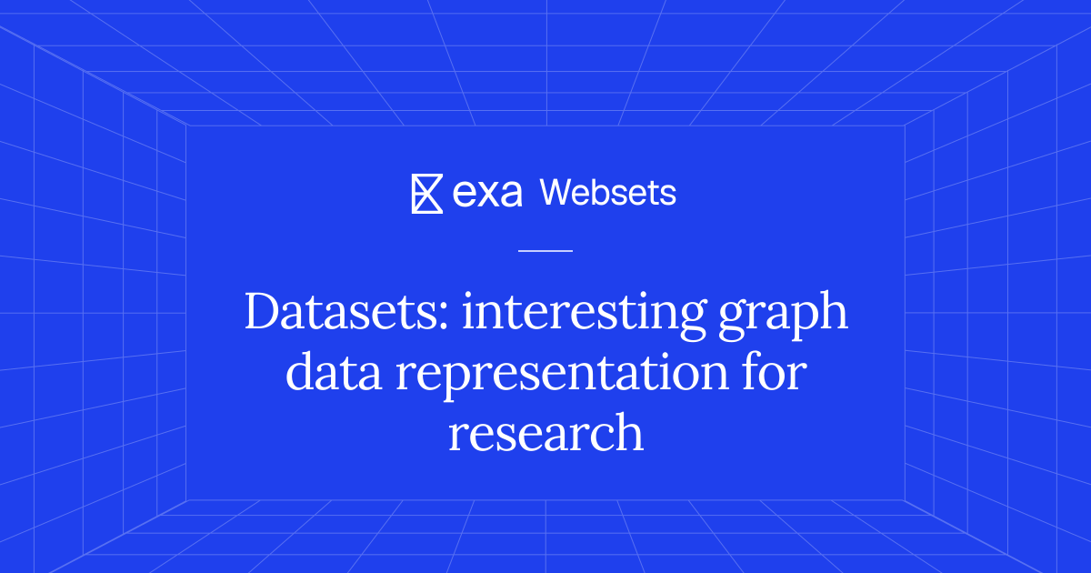 10 Datasets: interesting graph data representation for research | Exa ...