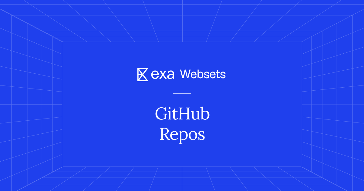 5 GitHub Repos | Exa Websets