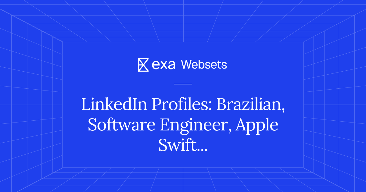 5 LinkedIn Profiles: Brazilian, Software Engineer, Apple Swift Winner ...