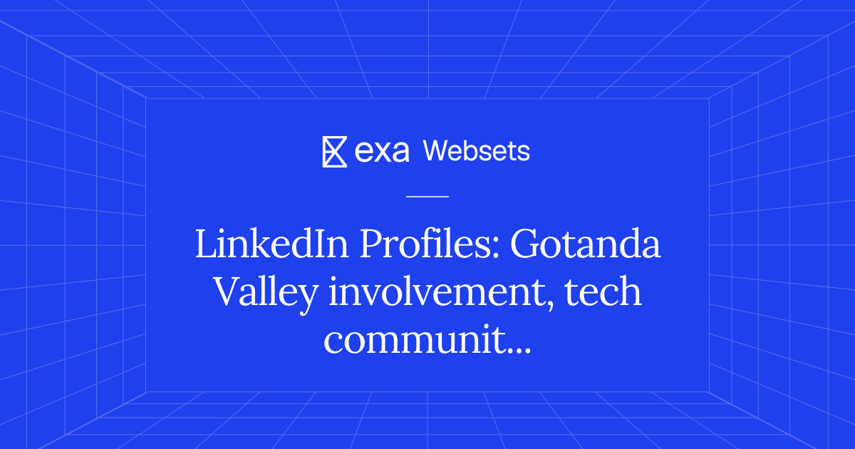 5 LinkedIn Profiles: Gotanda Valley involvement, tech community | Exa ...