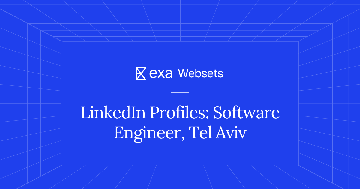 10 LinkedIn Profiles: Software Engineer, Tel Aviv | Exa Websets