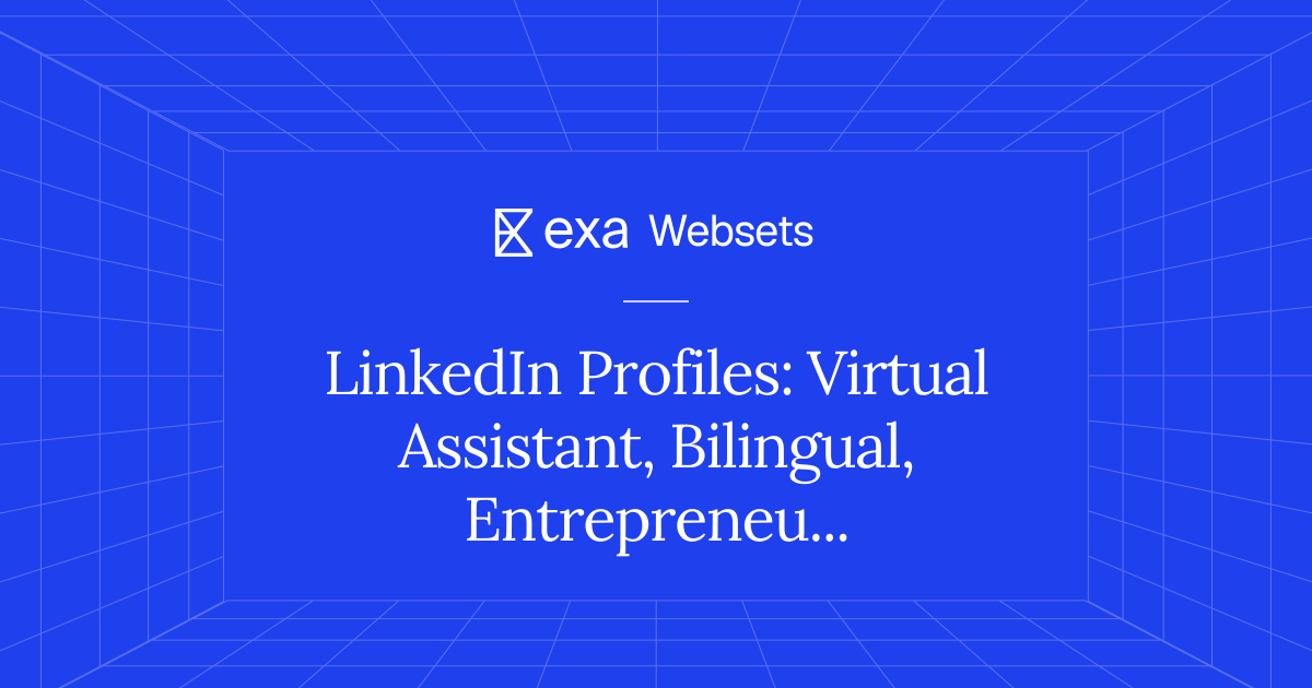 5 LinkedIn Profiles: Virtual Assistant, Bilingual, Entrepreneur Support ...