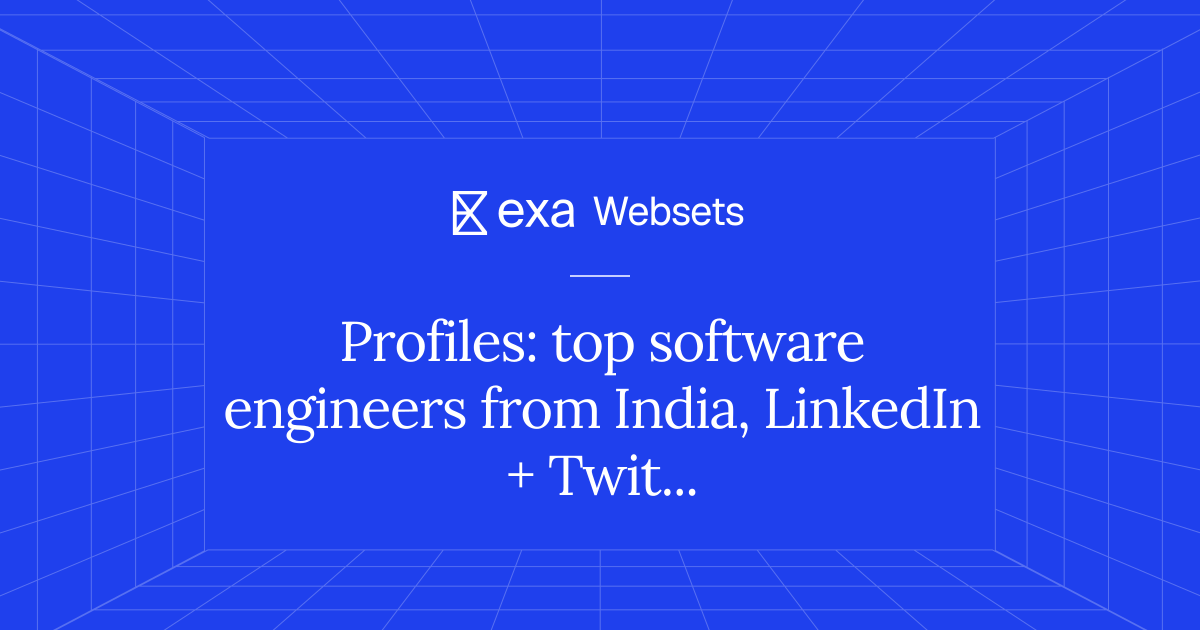 10 Profiles: top software engineers from India, LinkedIn + Twitter ...