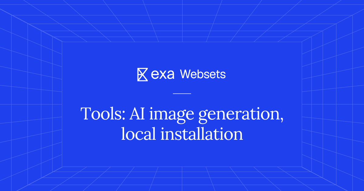 5 Tools: AI image generation, local installation | Exa Websets